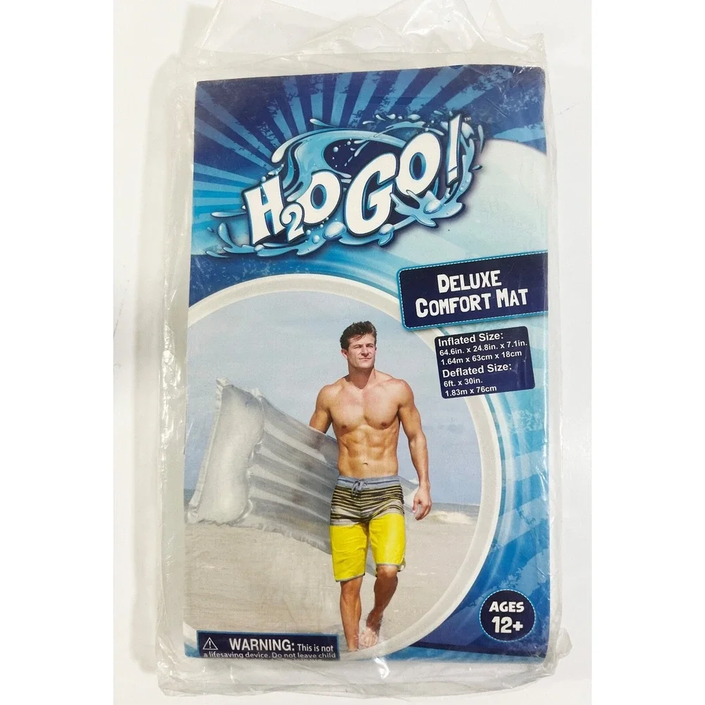 H2O GO Bestway Deluxe Comfort Mat Float Gray‎ 64.6